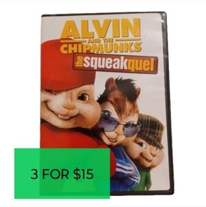 ALVIN AND THE CHIPMUNKS 2 SQUEKQUEL DVD Kids Movie Live Action Family Video